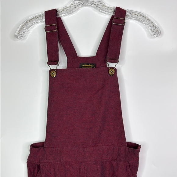 Los Bandito Burgundy Red Overalls Size Small - Picture 2 of 12